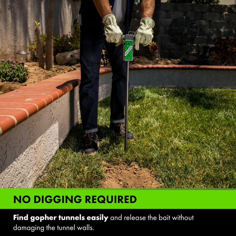 Yard Butler Gopher/Mole Bait Applicator - Gardening Tool for Safe & Easy Pest Control - No Digging Needed - Durable & Sturdy Bait Applicator - Mole, Vole & Gopher Killer - Image 3